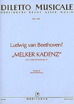 L. v. Beethoven: Melker Kadenz Zum Konzert Nr 3 Op 37 Klav +