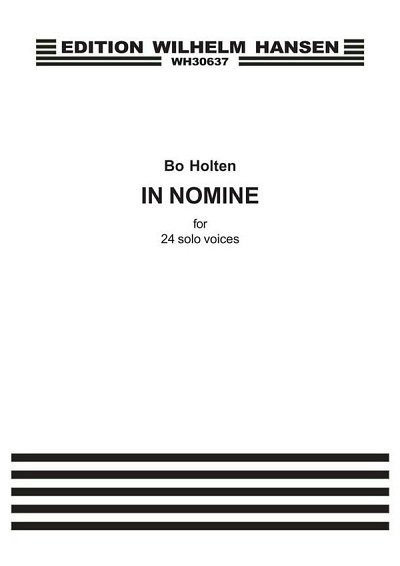 B. Holten: In Nomine, GchKlav (KA)