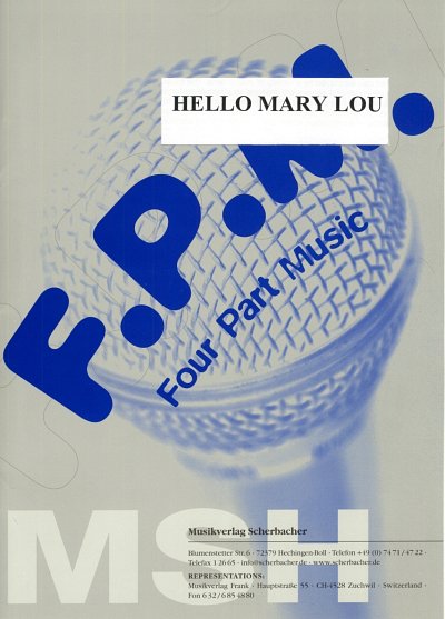 Pitney, Gene: Hello Mary Lou Four Part Music - F.P.M.