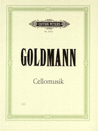 F. Goldmann: Cellomusik 1974