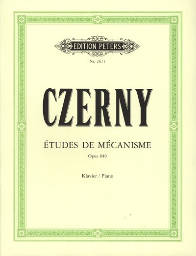 C. Czerny: Etudes de Mecanisme op. 849, Klav