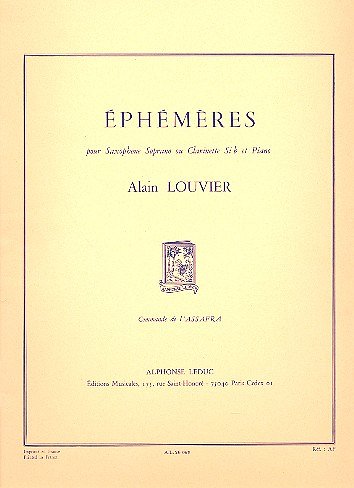 A. Louvier: Ephémères (Part.)