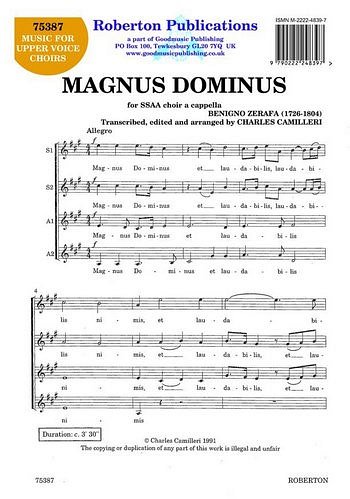 Magnus Dominus (Chpa)