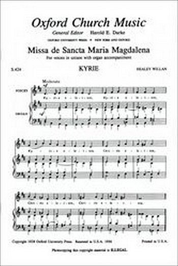 Missa de Sancta Maria Magdalena in D, Ch (Chpa)