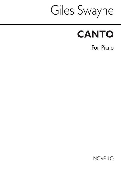 G. Swayne: Canto For Piano, Klav
