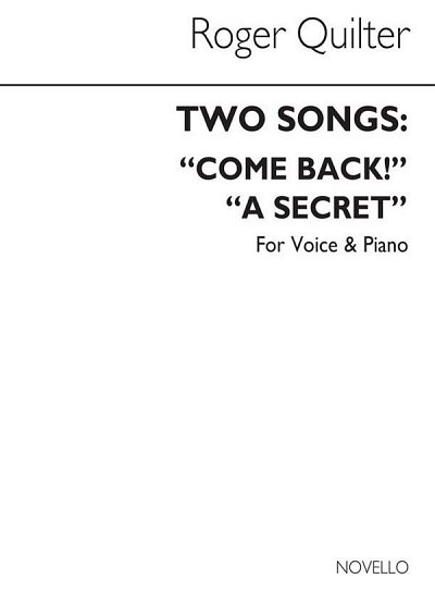 R. Quilter: Two Songs In B Flat For Voice And Piano, GesKlav