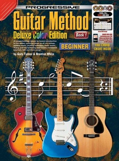 G. Turner: Progressive: Guitar Method - Book , Git (+CD+DVD)