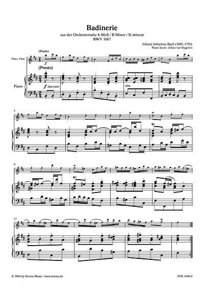 DL: J.S. Bach: Badinerie aus der Orchestersuite h-Moll, BWV 