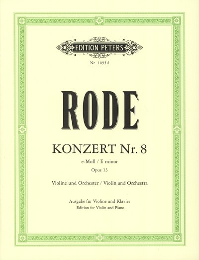 P. Rode: Concerto No. 8 in E minor op. 13
