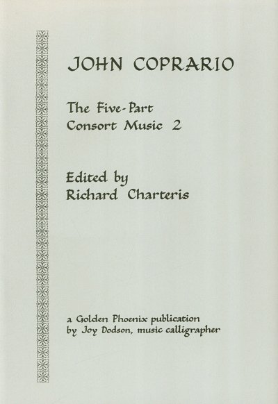 J. Cooper: The five part consort music, Book 2, 5VdG (Pa+St)