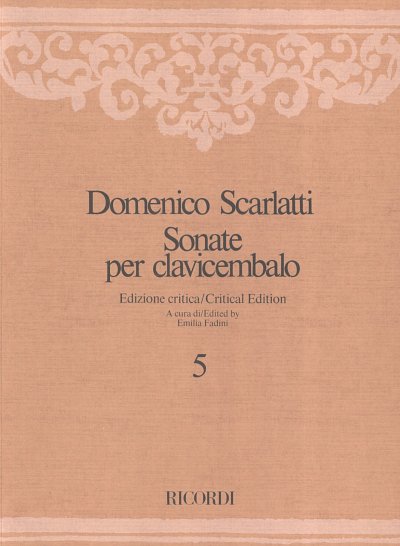 D. Scarlatti: Sonate per clavicembalo 5, Cemb/Klav