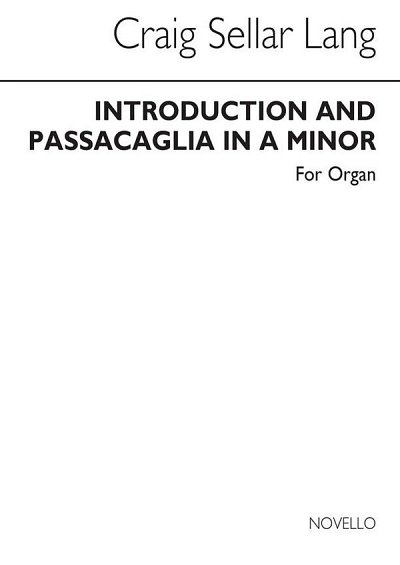 Introduction And Passacaglia for Organ, Org