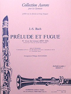J.S. Bach: Prélude et Fugue No.16, BWV885 in G minor (Pa+St)