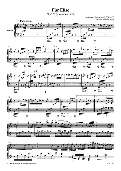 DL: L. v. Beethoven: Fuer Elise, Klav