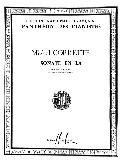 M. Corrette: Sonate en la maj., VlKlav (KlavpaSt)