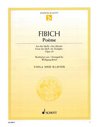 Z. Fibich: Poème op. 39 , VaKlv