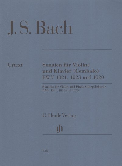 J.S. Bach: Violinsonaten BWV 1020, 10, VlKlv/Cemb (KlavpaSt)