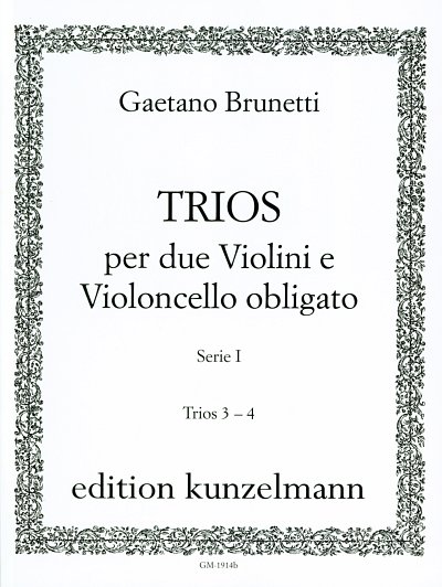 G. Brunetti: Trios 1, 2VlVc (Pa+St)
