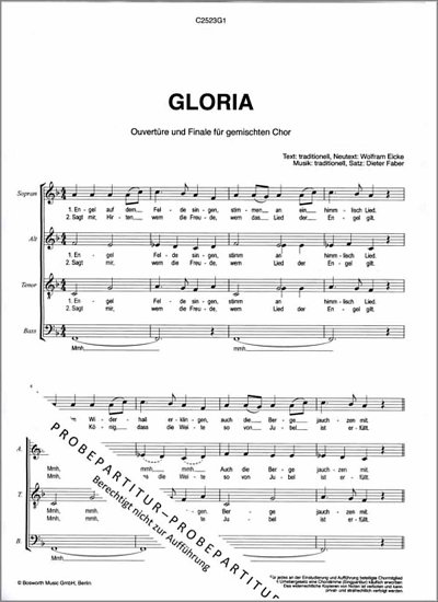 Gloria, Engel auf dem Felde, Ch (Chpa)
