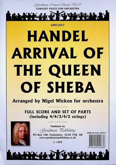 G.F. Händel: Arrival of Queen of Sheba, Sinfo (Pa+St)