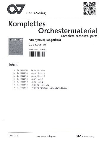 D. Buxtehude: Magnificat D-Dur, 4GesGchOrchO (Stsatz)