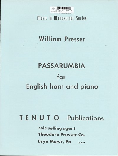W. Presser: Passarumbia, EhrnKlav