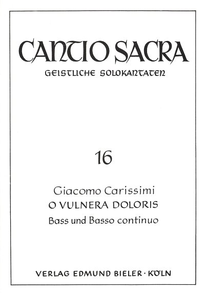 G. Carissimi: O Vulnera Doloris Cantio Sacra 16