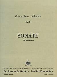 G. Klebe: Sonate 1 Op 8