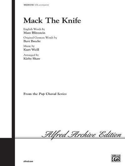 K. Weill: Mack the Knife, Gch;Klav (Chpa)