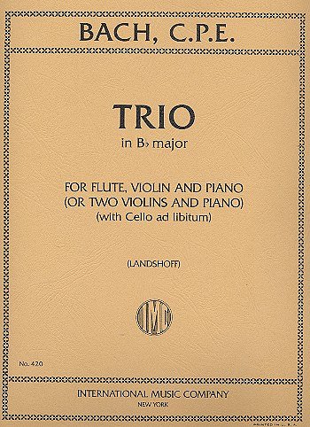 C.P.E. Bach: Trio Si B (Landshoff)