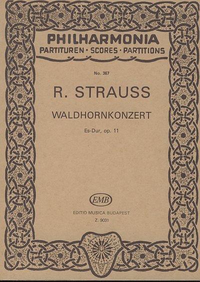 R. Strauss: Waldhornkonzert E-Dur op. 11, HrnOrch (Stp)