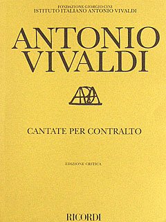 A. Vivaldi: Cantate Per Contralto E B. C. (Part.)