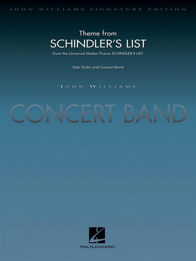 J. Williams: Theme from Schindler's List, Blaso (Pa+St)