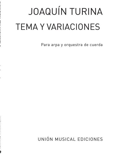J. Turina: Tema y variaciones op. 100/1, HrfOrch (Part.)