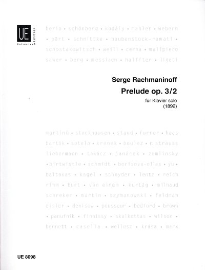 Rachmaninoff, Sergei Wassiljewitsch: Prélude op. 3/2