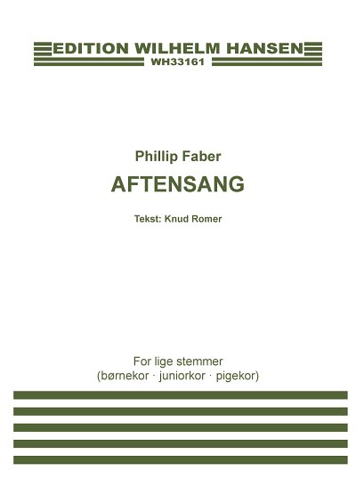 P. Faber: Aftensang, FchKlav (KA)