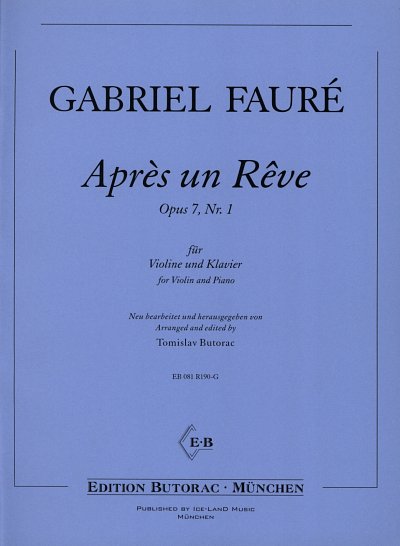 G. Fauré: Après un rêve op. 7/1, VlKlav (KlavpaSt)