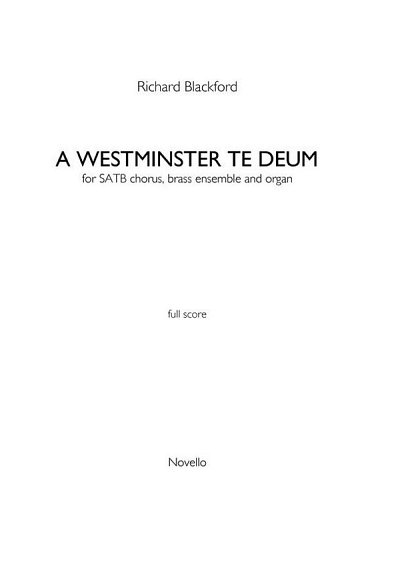 A Westminster Te Deum, Blech (Bu)
