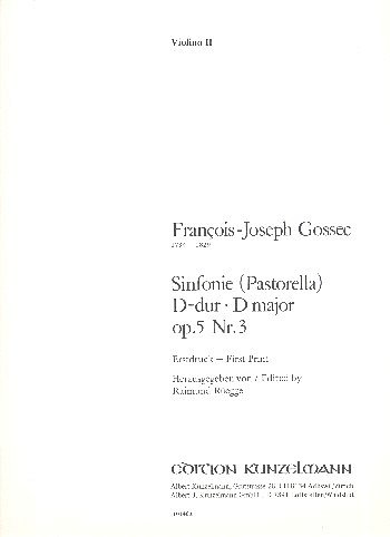 F.-J. Gossec: Sinfonie (Pastorella) D-Dur op. 5/, Kamo (Vl2)