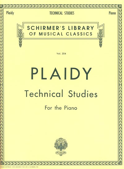 L. Plaidy: Technical Studies, Klav