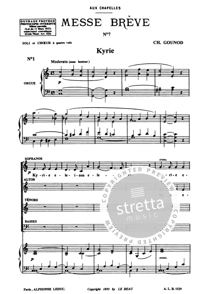 C. Gounod: Messe Brève No.7, GchOrg (Bu) (1)