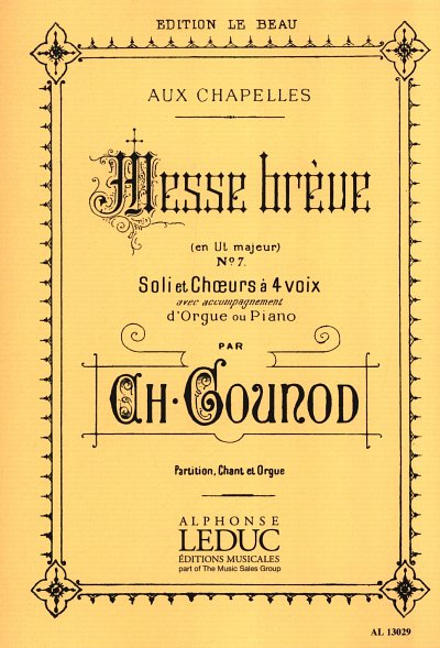 C. Gounod: Messe Brève No.7, GchOrg (Bu)