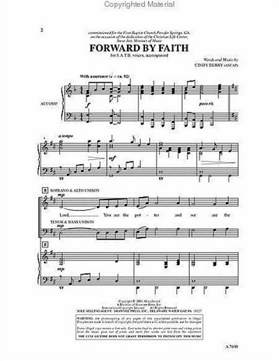 C. Berry: Forward by Faith, GchKlav (Chpa)