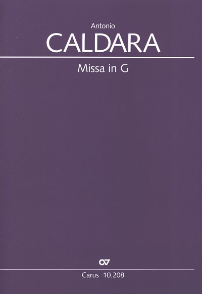 A. Caldara: Missa in G (Messe in G) G-Dur