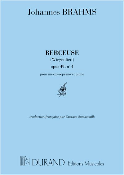 J. Brahms: Berceuse Mezzo-Piano , GesKlav