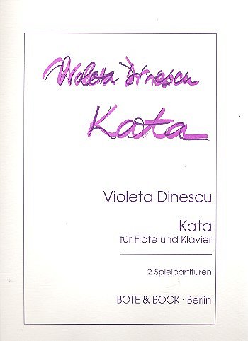 Dinescu Violeta: Kata For Flute And Piano