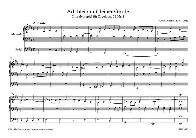 DL: O. Dienel: Ach bleib mit deiner Gnade, Orgel