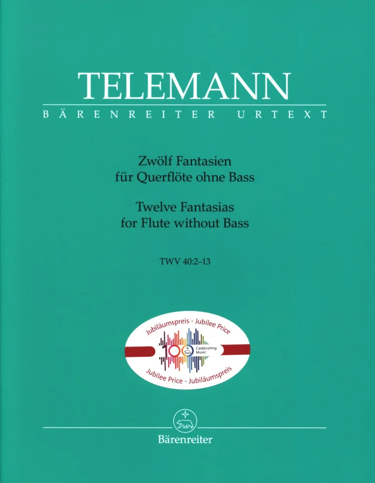 G.P. Telemann: Zwölf Fantasien für Querflöte ohne Bass T, Fl (0)