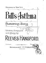 DL: R. Hansford: Bill's Asthma, GesKlav