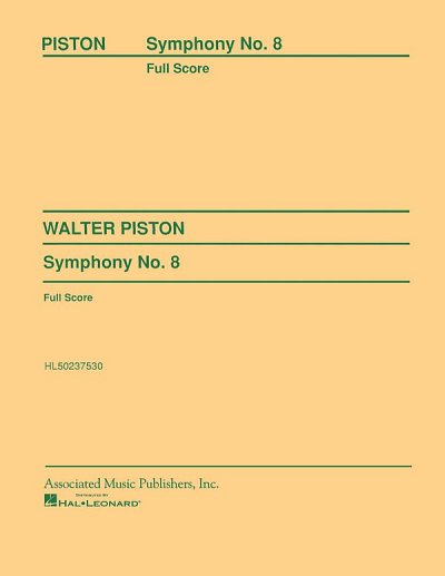 W. Piston: Symphony No. 8 (1965), Sinfo (Part.)